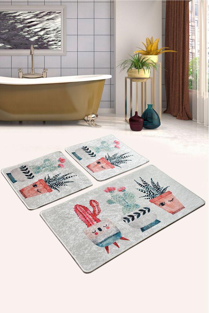 L'essentiel Maison Set od 3 kupaonska tepiha Colorful