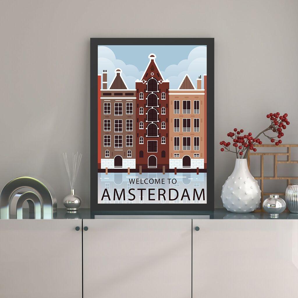 Wallity Uramljena slika Amsterdam 2, 40x55 cm