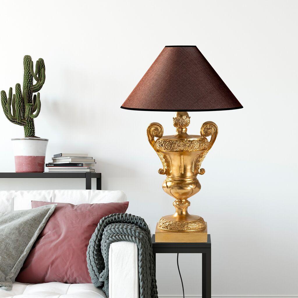Stolna lampa Wallity, bronzana