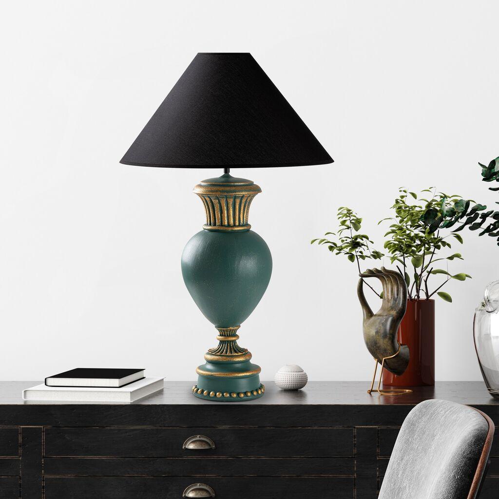 Stolna lampa Wallity, crna