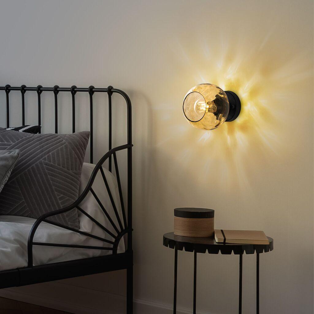 Opviq Zidna lampa Benek-15-14394, 15x18x15cm, IP20, Crna