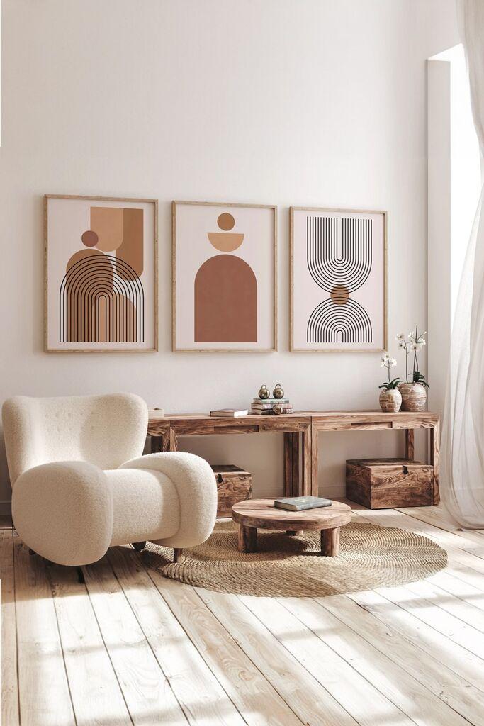 Wallity Slika 3Dartsoho68, 3 dela, 33 x 48 cm