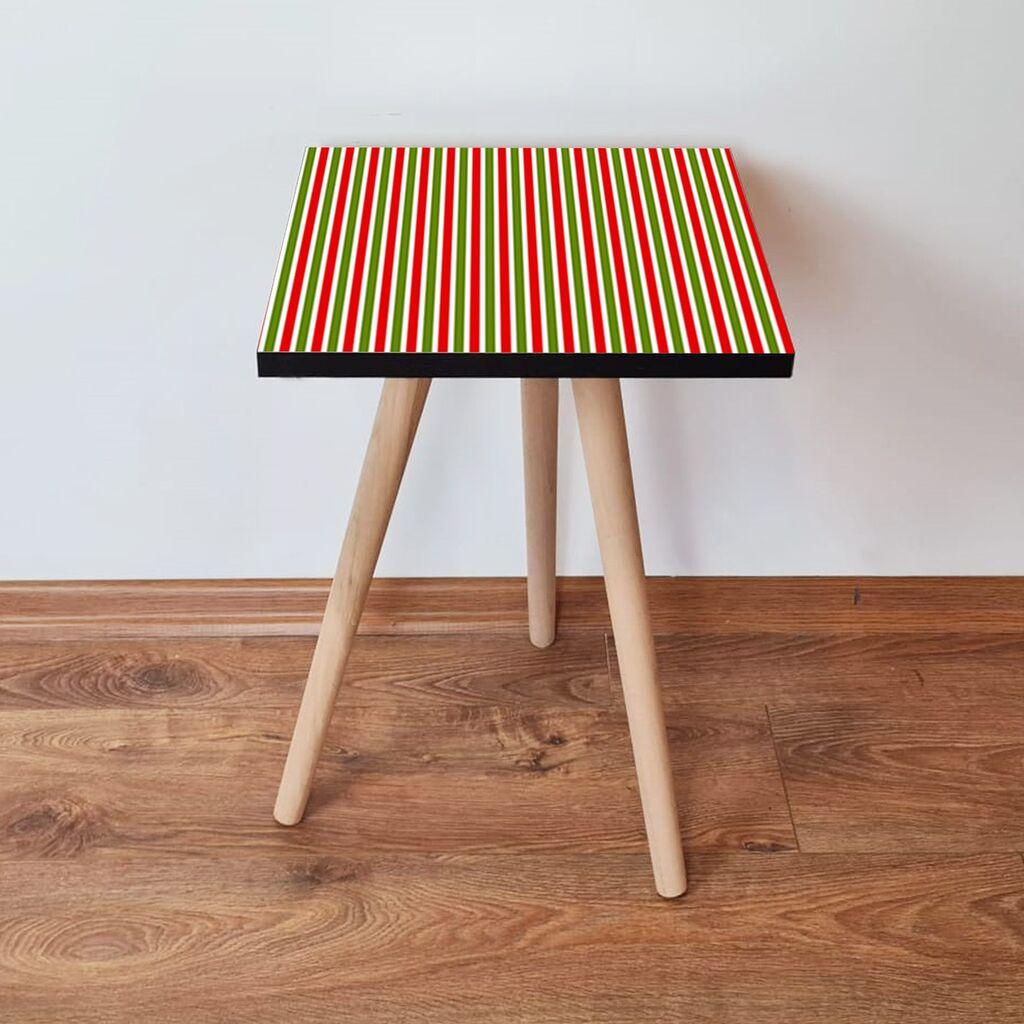 Hanah Home Club sto Shp338, 35x42x35 cm, Crveno-zeleni