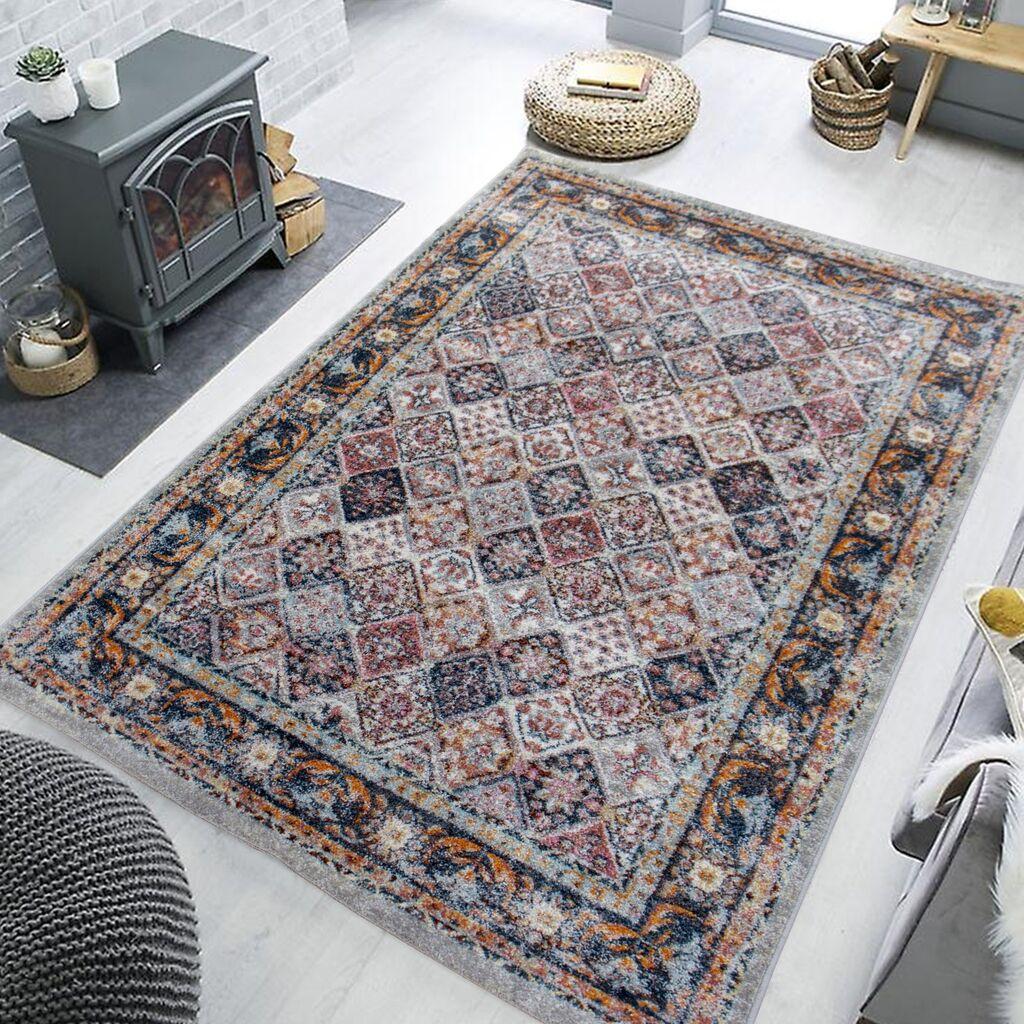 Conceptum Hypnose tepih 120x180cm krem-plavi