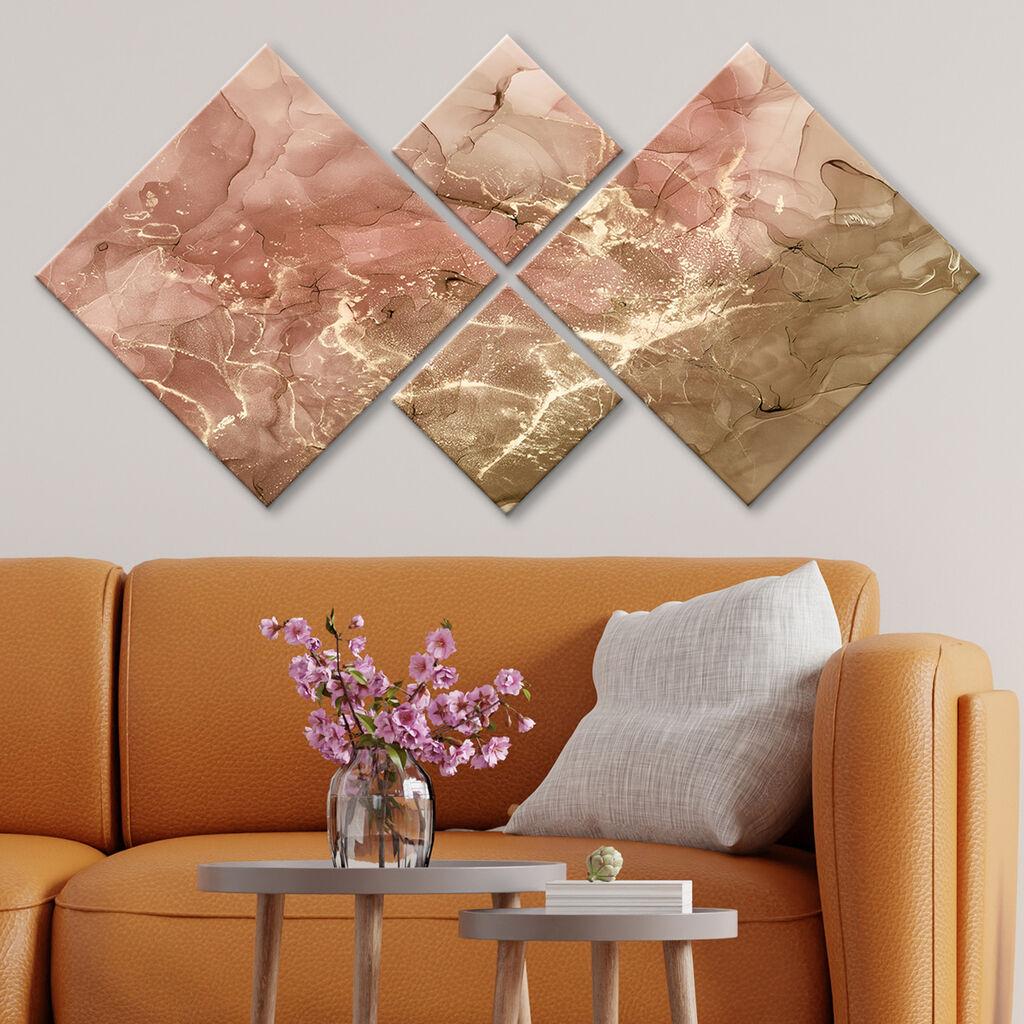 Wallity Slika 4MDF1663057345, 60x115 cm, 4 dela