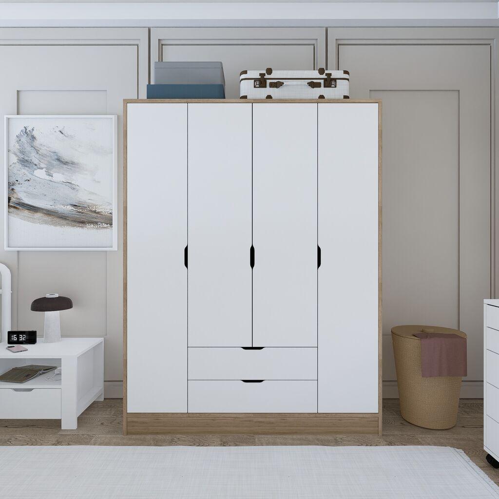 Hanah Home Ormar Nissan 1600-018, 140x181x45 cm, Bijeli