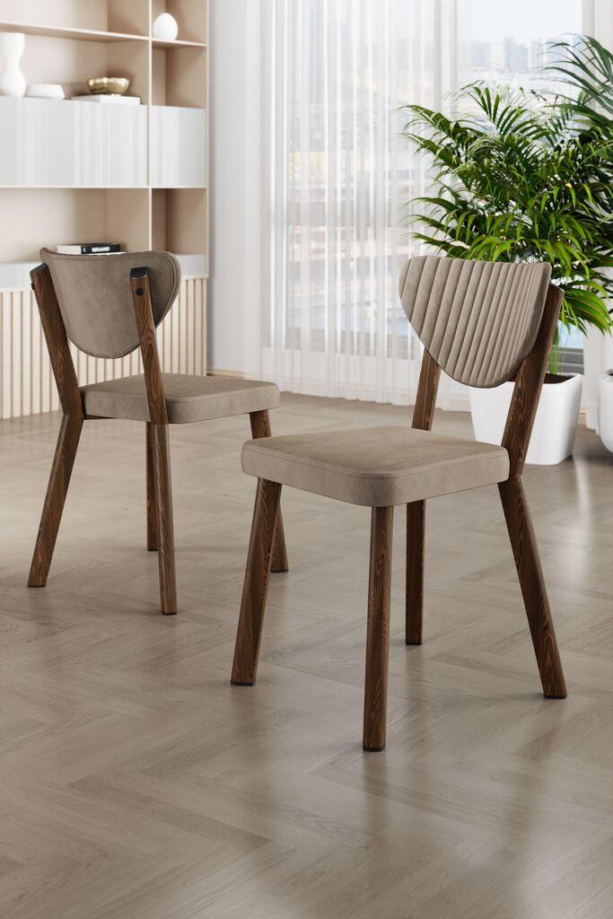 Hanah Home Arfe set stolica, 37x104x77 cm, 6 dijelova, Smeđa