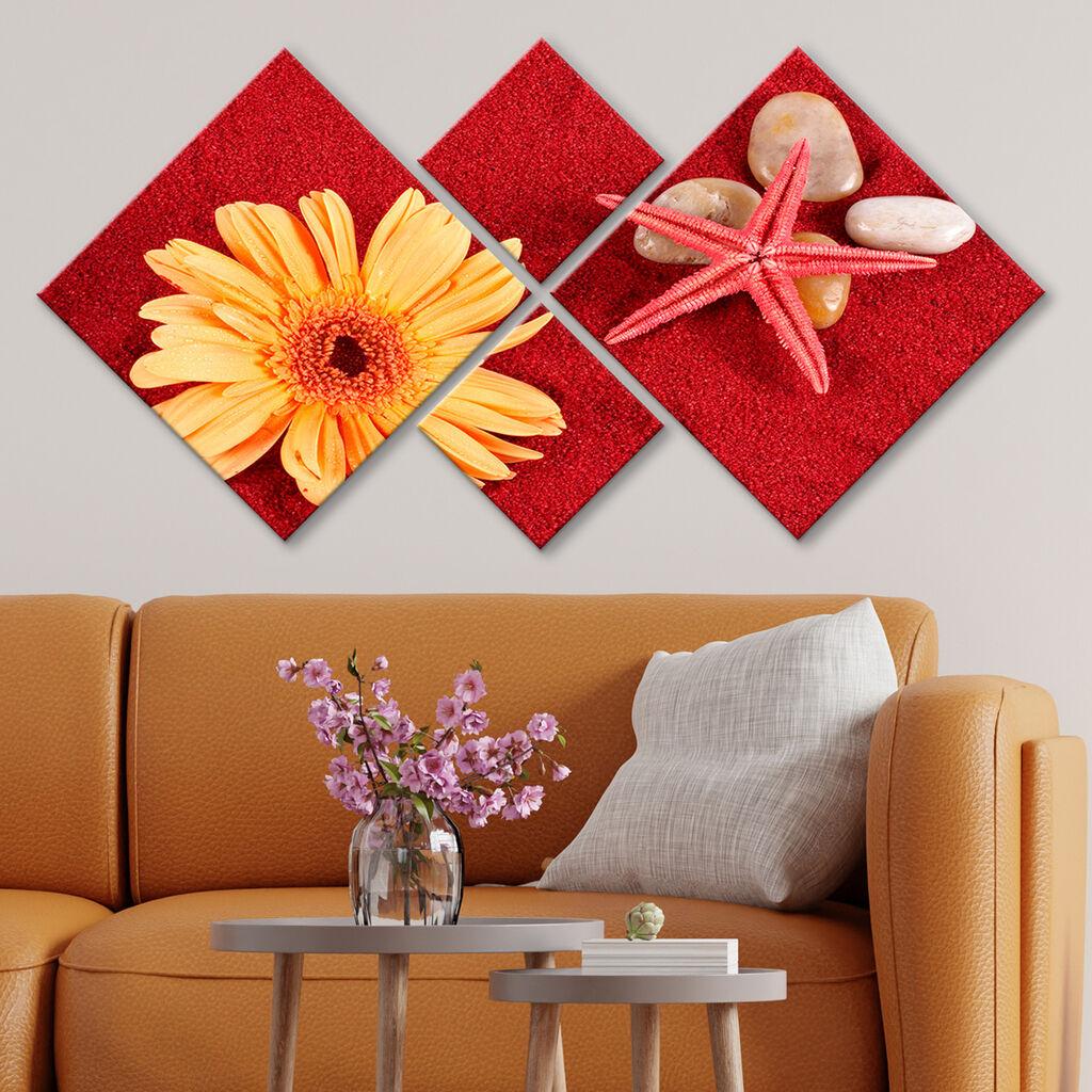 Wallity Slika 4MDF6347684, 60x115 cm, 4 dela