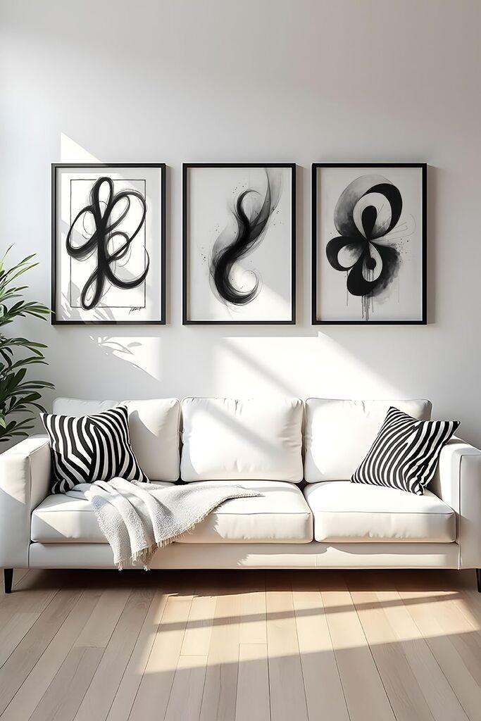 Wallity Uramljena slika Huhu430, 20x30 cm , 3 dela