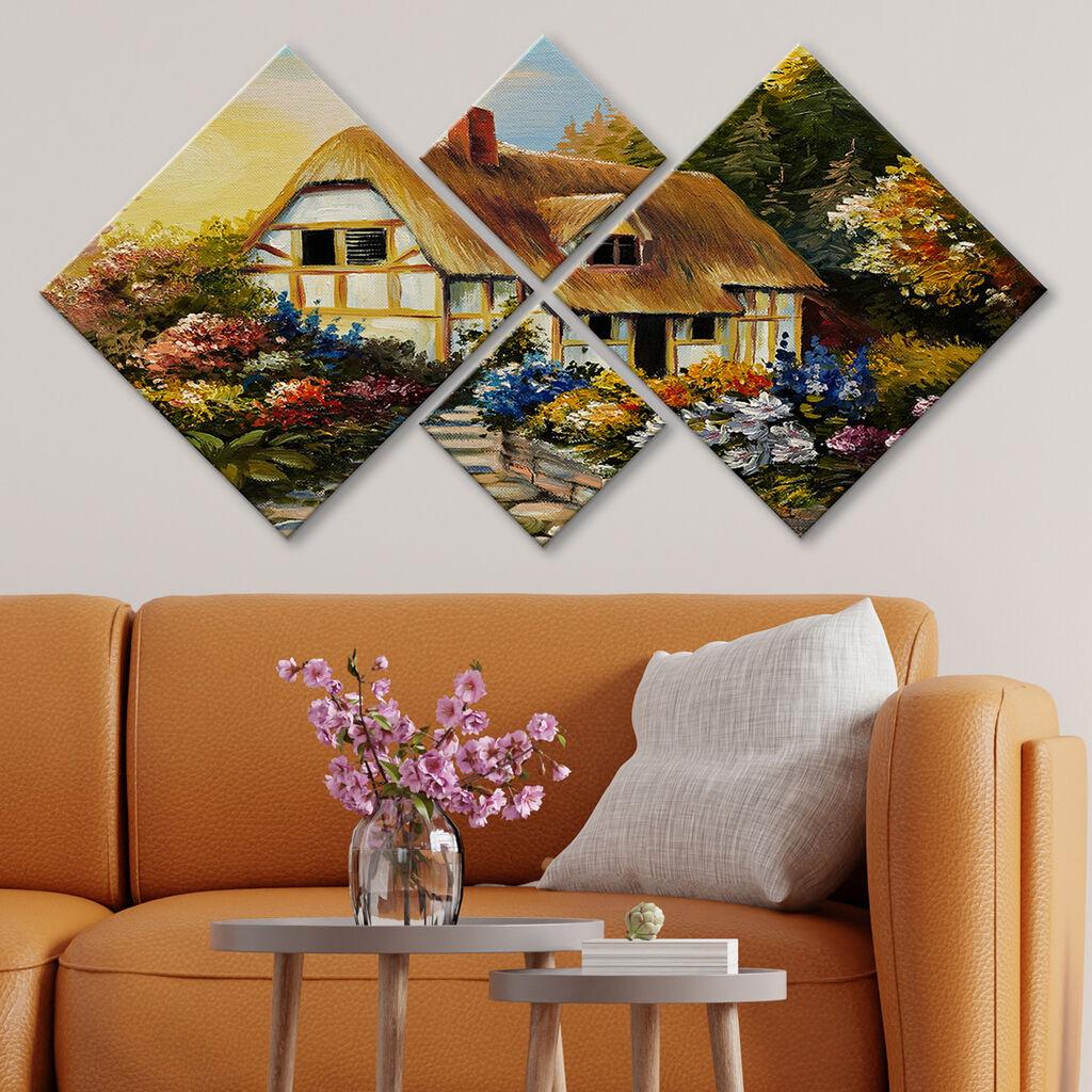 Wallity Slika 4MDF69242389, 60x115 cm, 4 dela