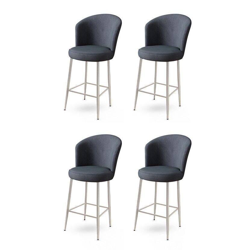 Hanah Home set barskih stolica Fora, 4 dijela, antracit