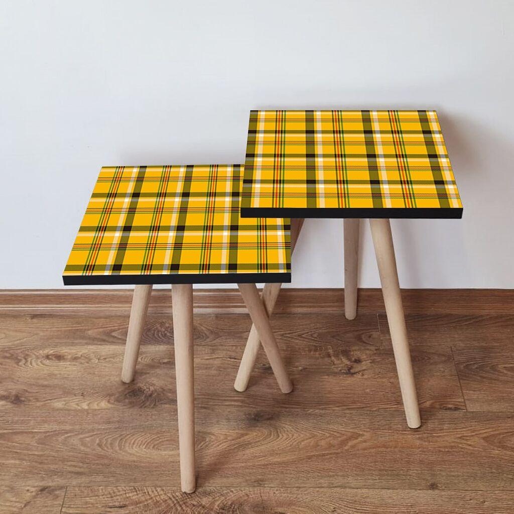 Hanah Home set stolića za kafu 2Shp417, 2 dijela, šareni