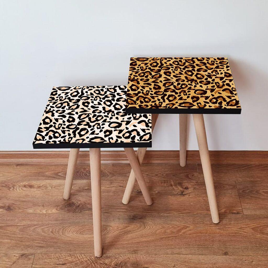 Hanah Home set stolića za kafu 2Shp321, 2 dijela, šareni
