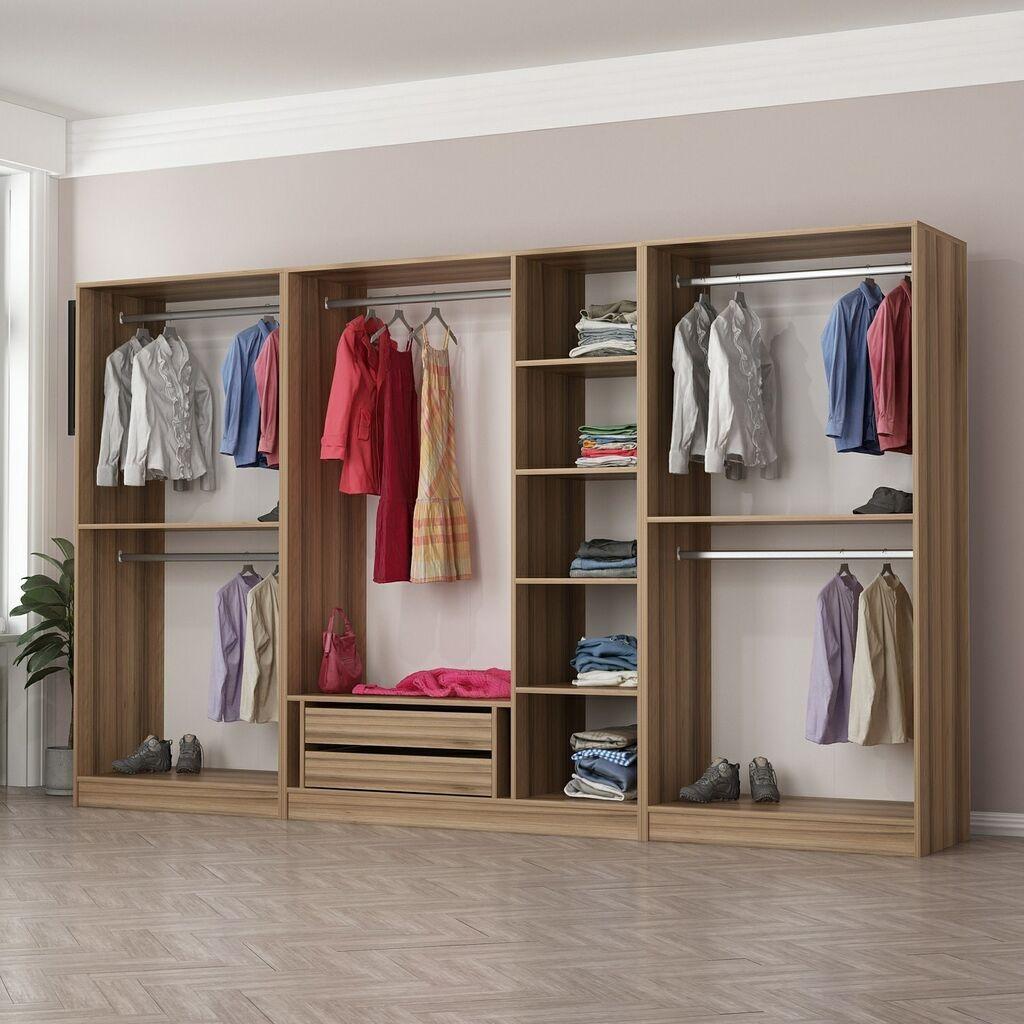 Hanah Home Ormar Kale-7542, 315x190x52 cm, Hrast