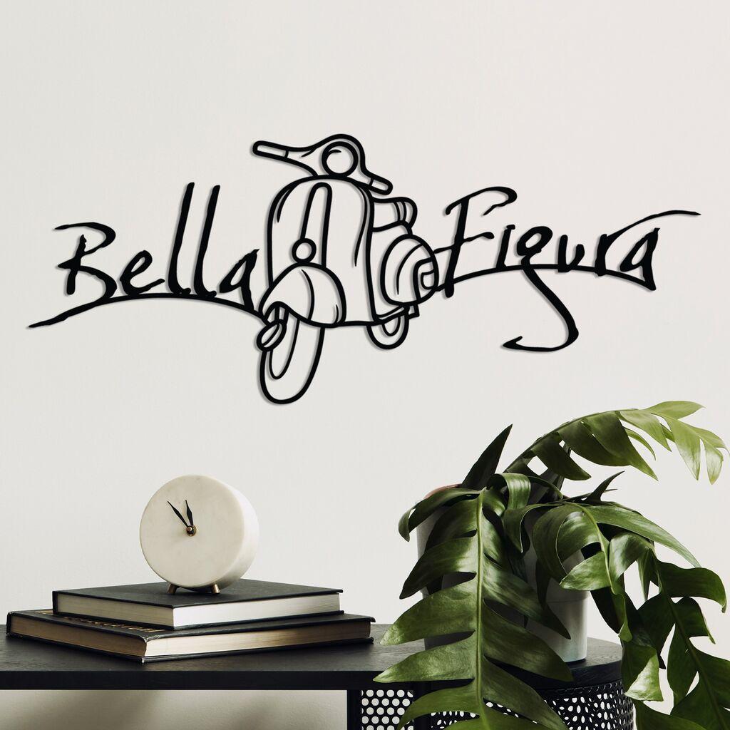Wallity Zidna dekoracija Bella Figura 1, 60x25cm, Crna