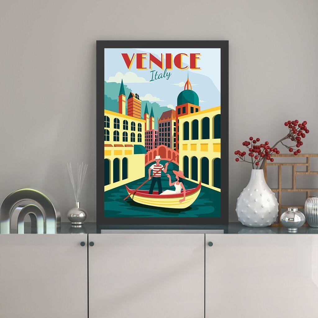 Wallity Uramljena slika Venice, 35x45 cm