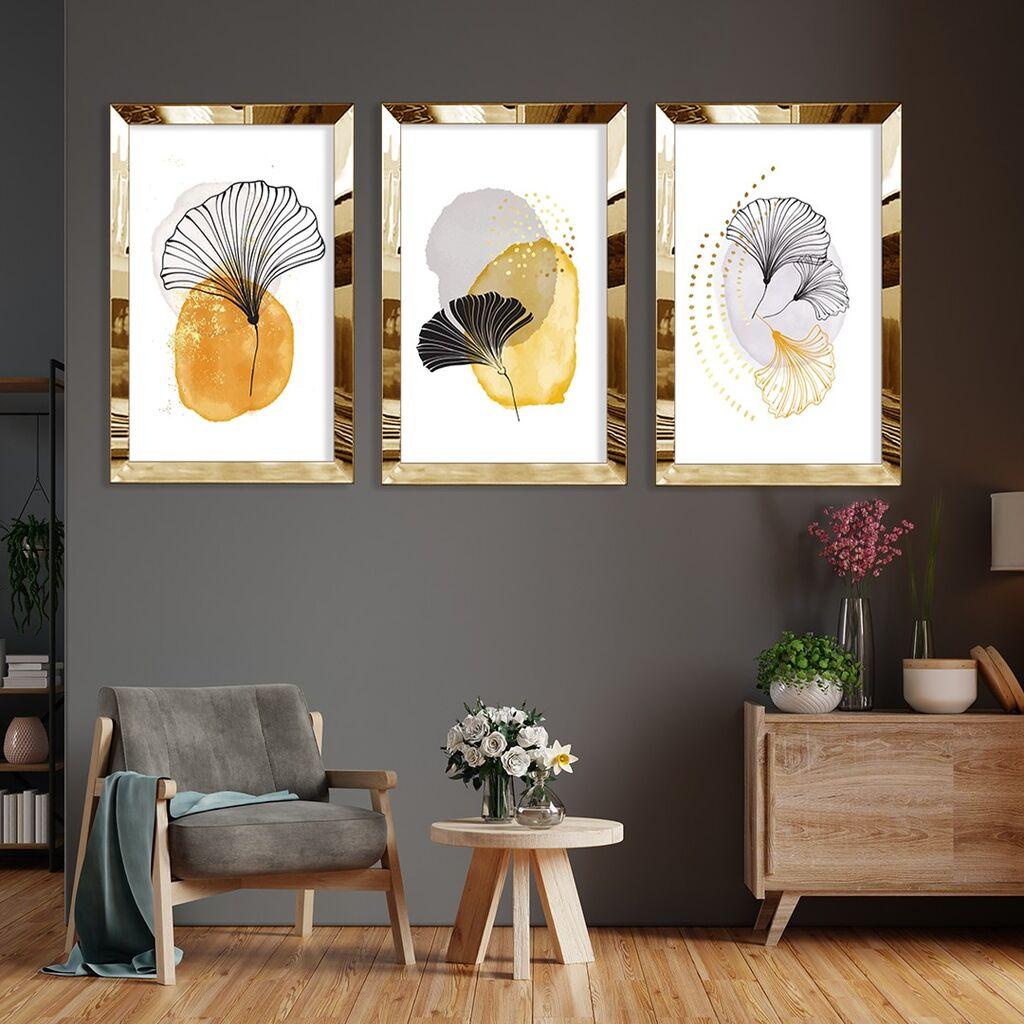 Wallity Slika Huhu395, 30x40 cm, 3 dela
