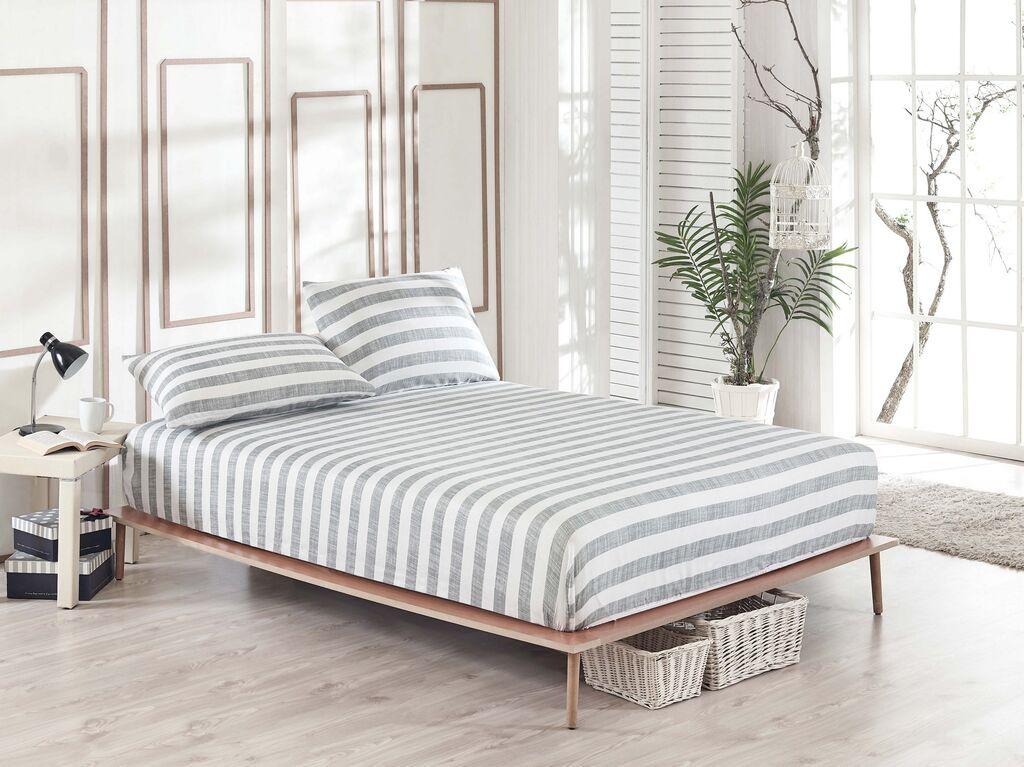 L'essentiel Maison Hook set posteljine, 100x200 cm, siva