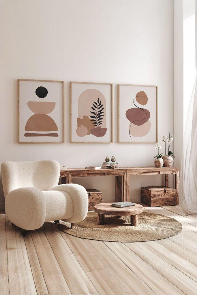 Wallity Slika 3Dartsoho50, 3 dela, 33 x 48 cm