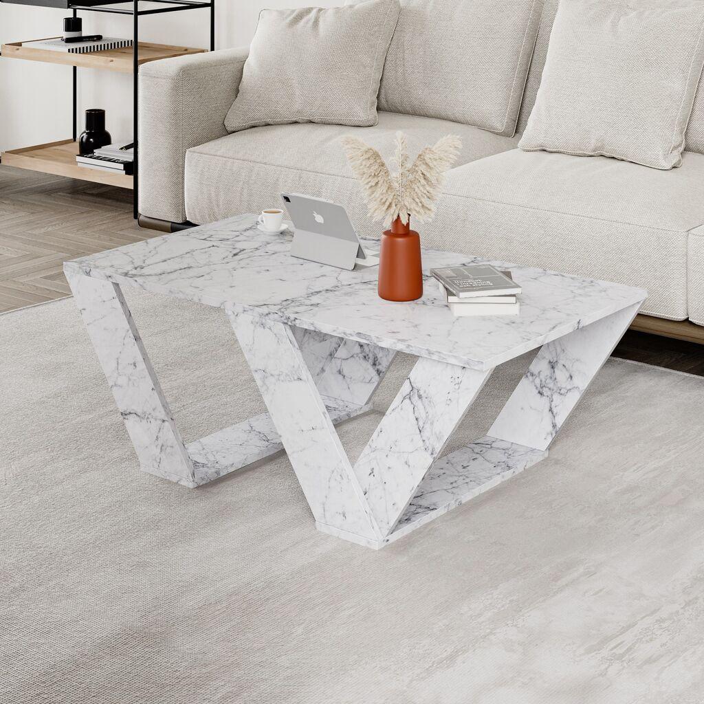 Hanah Home Club sto Pipra, 110x40x60 cm, Bijela