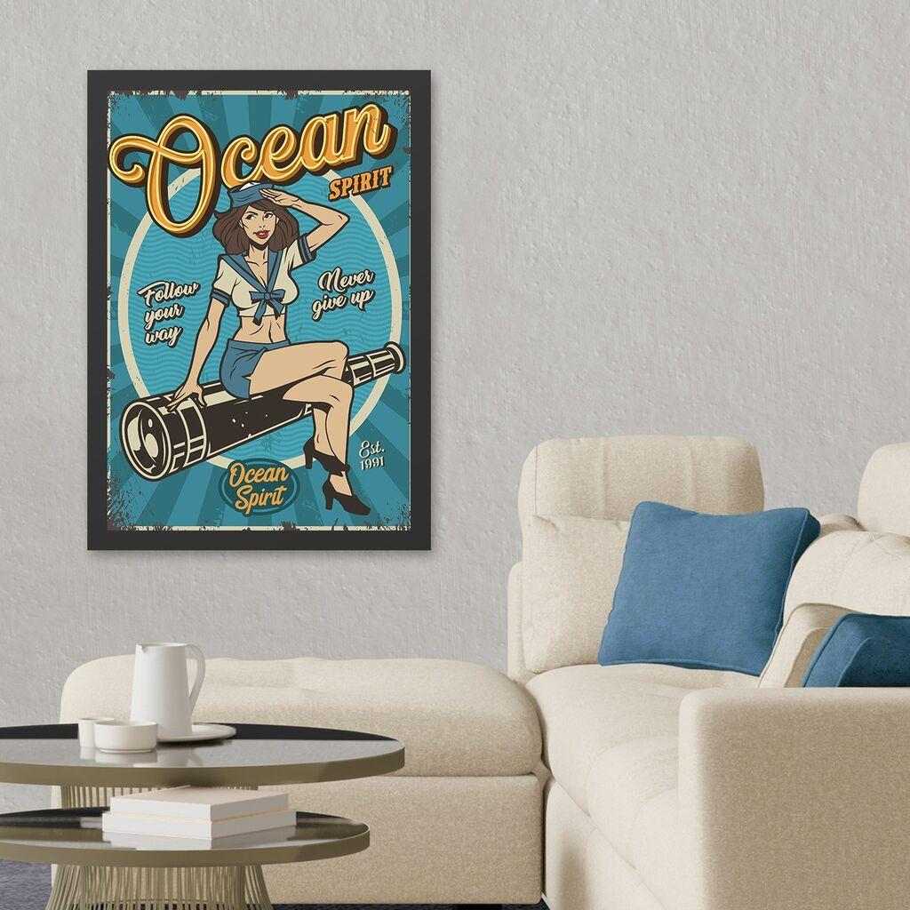 Wallity Uramljena slika Ocean Spirit, 55x75 cm