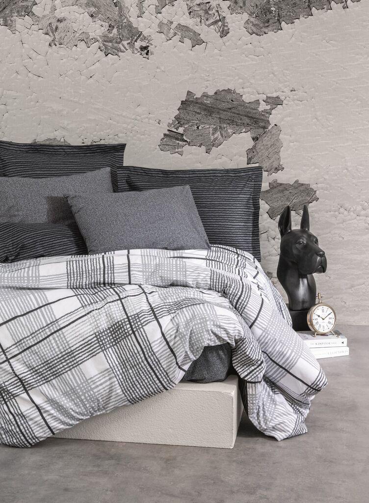 L'essentiel Maison set posteljine Will, 160x220cm, antracit