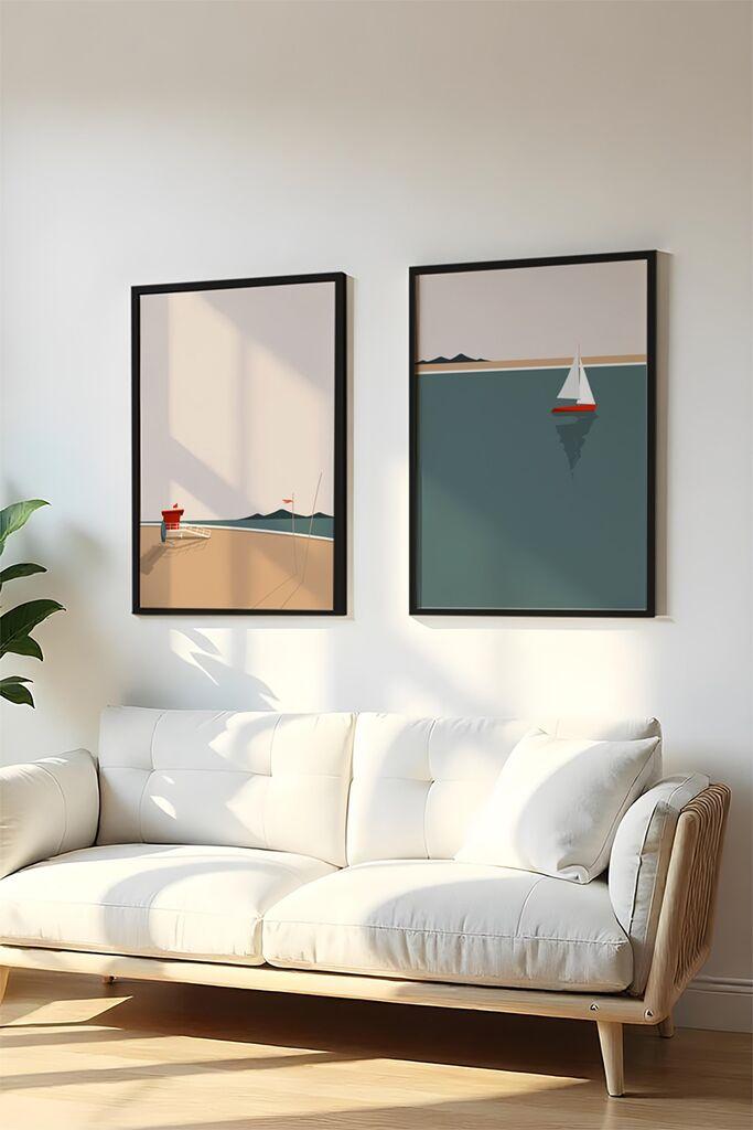 Wallity Dekorativna slika Huhu486S, 35x50cm, 2 dela