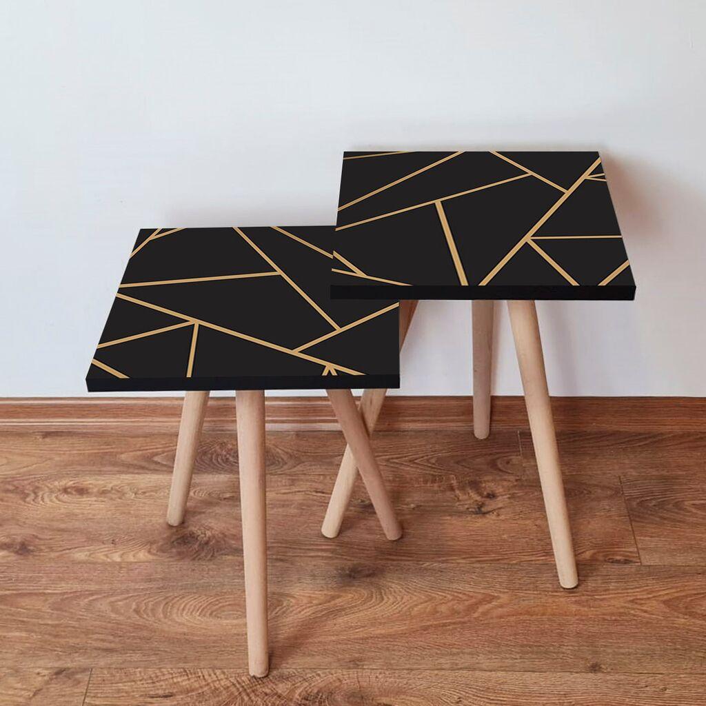 Hanah Home set stolića za kafu 2Shp42, 2 dijela, šareni