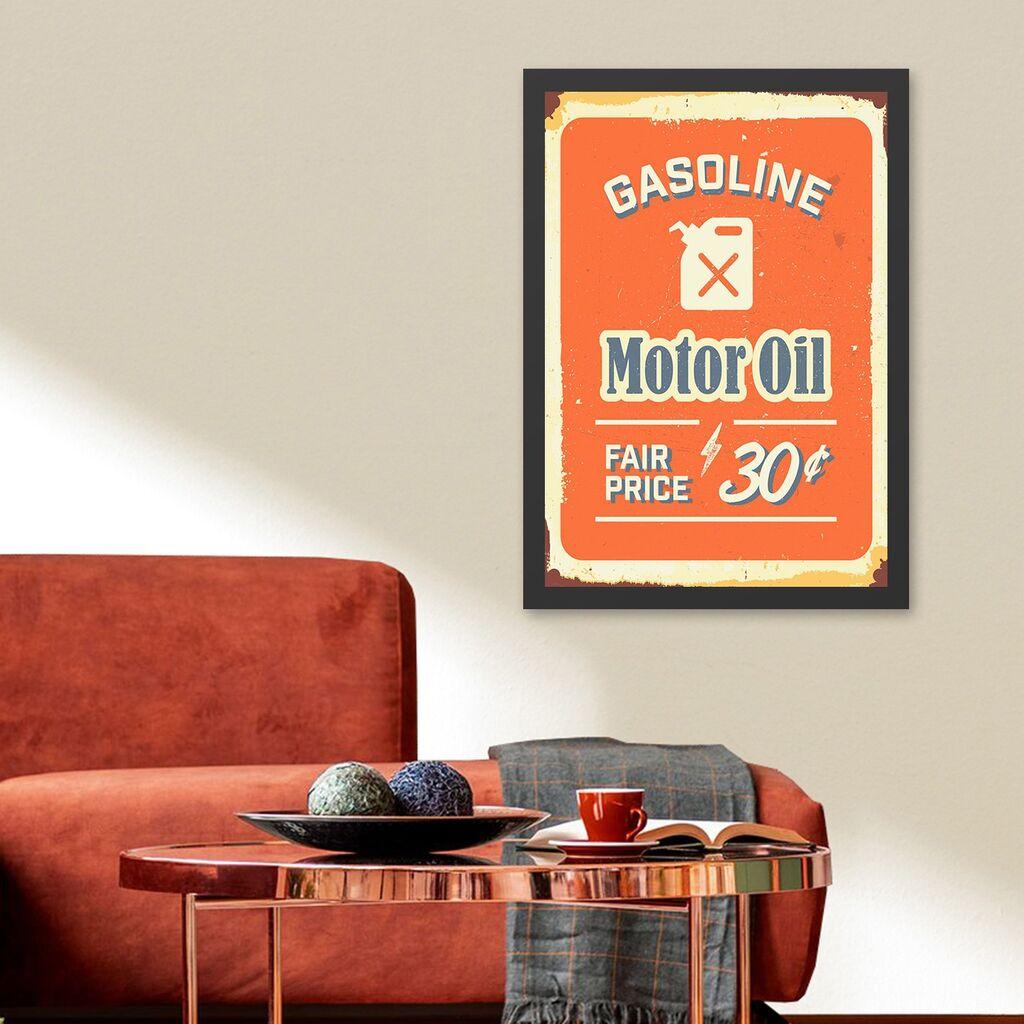 Wallity Uramljena slika Motor Oil 2, 40x55 cm