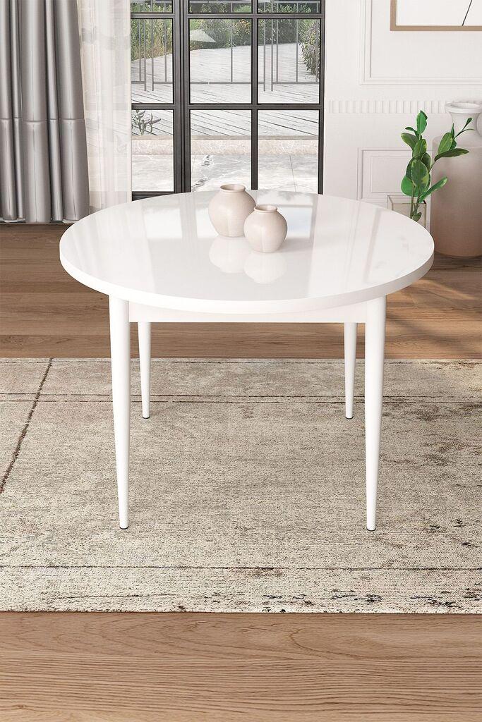 Hanah Home Trpezarijski sto Tor, 90x75x90 cm, Bijela