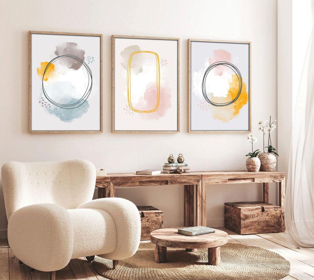 Wallity Uramljena slika Huhu125, 35x50 cm , 3 dela