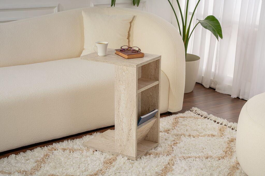 Hanah Home Club sto Filinta, 30x63x40 cm, krem