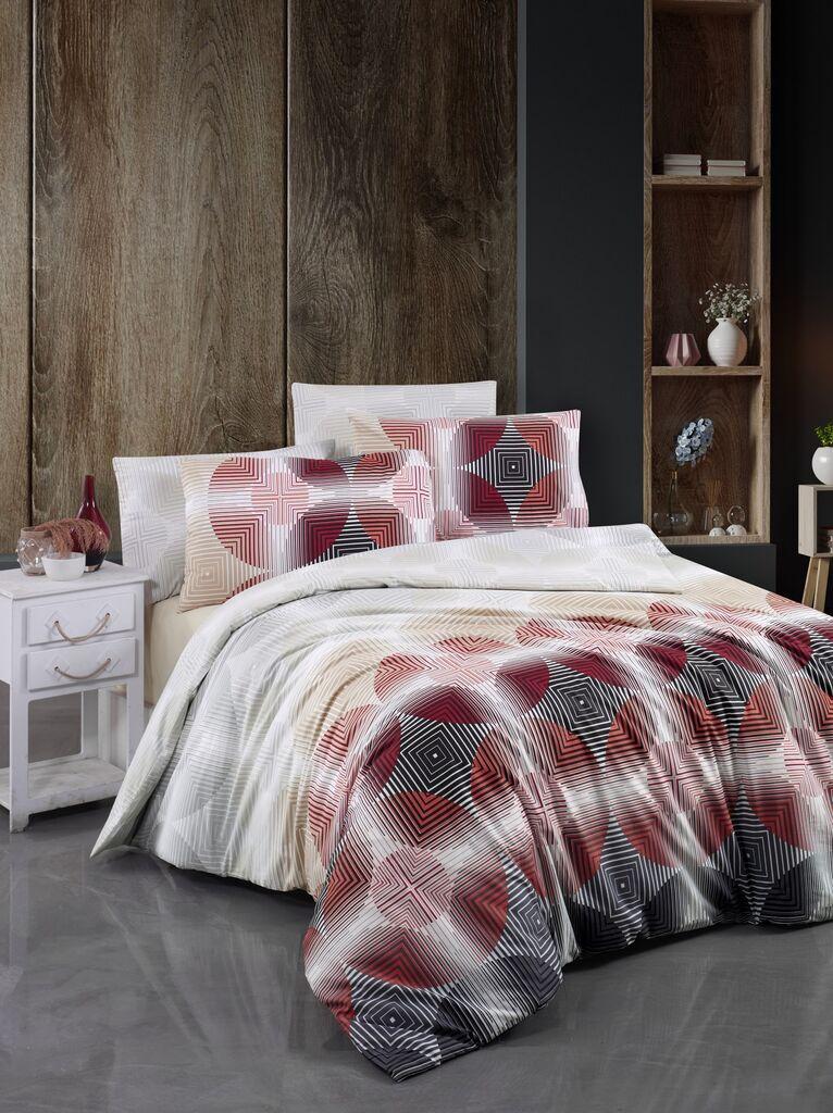 L'essentiel Maison set posteljine Bisa, 160x220cm, Bordeaux