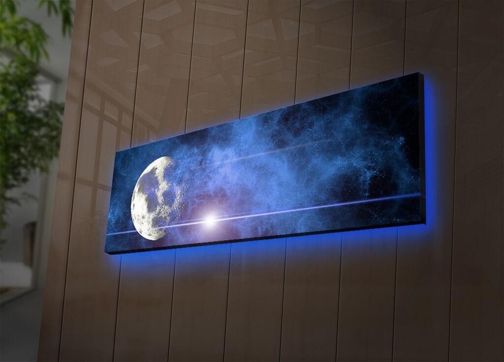 Slika na platnu Wallity sa LED osvetljenjem 30x90cm