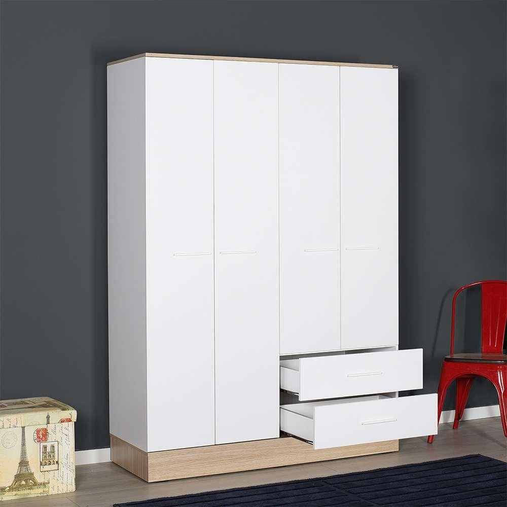 Hanah Home Podloga za garderobu 4, 137x198x52 cm, Bijela