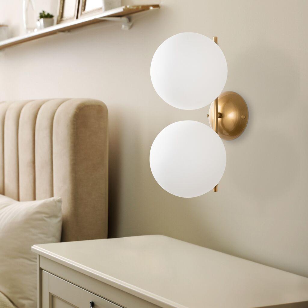 Opviq Zidna lampa Luminar-14151, 20x27x42cm, IP20, Zlatna boja