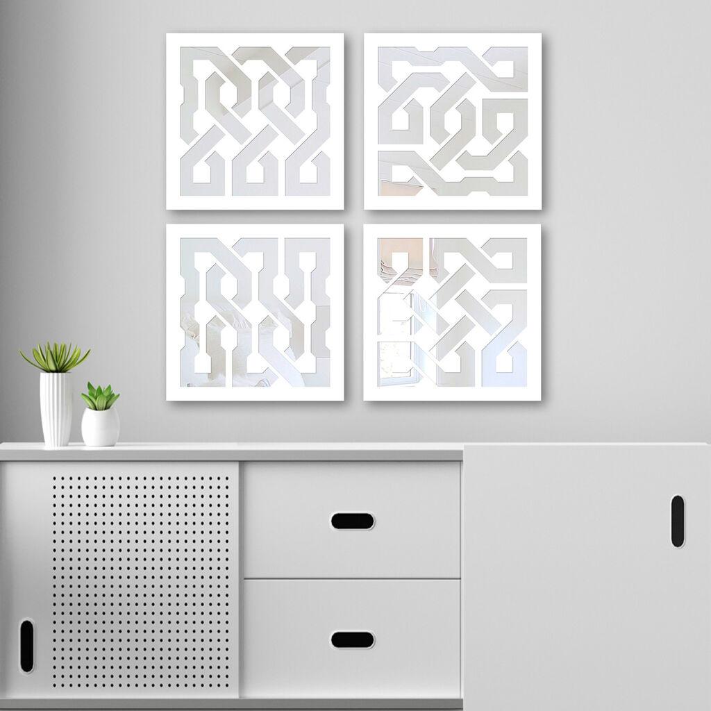 Wallity Set ogledala BYZ1896810094, Bijeli