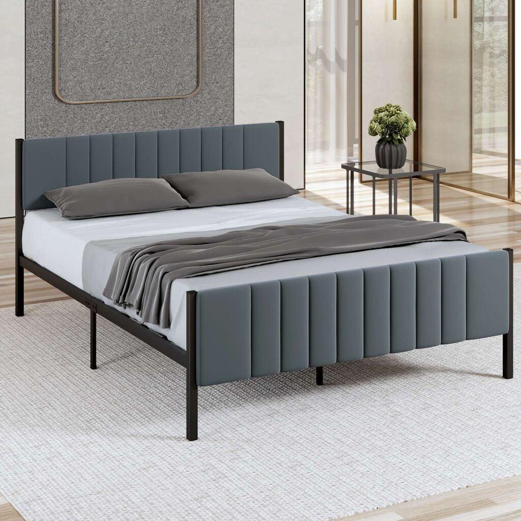 Hanah Home Francuski krevet Lotus, 150x88x200 cm, Antracit