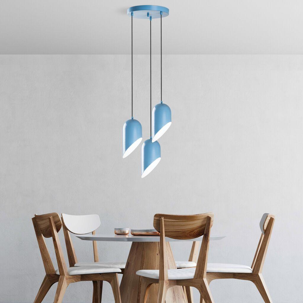 Opviq Luster Kesik-6176-3, 75-121cm, 40 cm, 3xE27, Plava