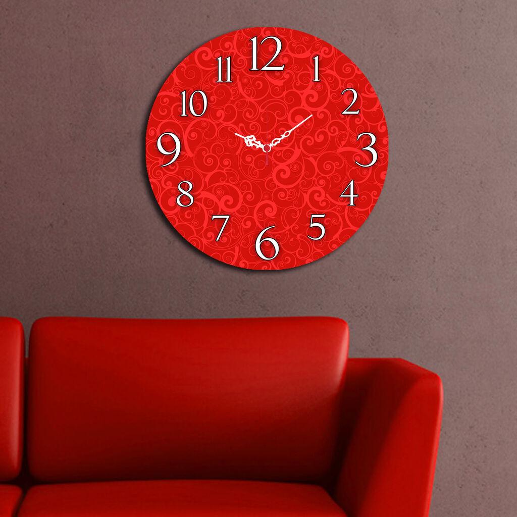 Zidni sat Wallity MDF 40cm šareni
