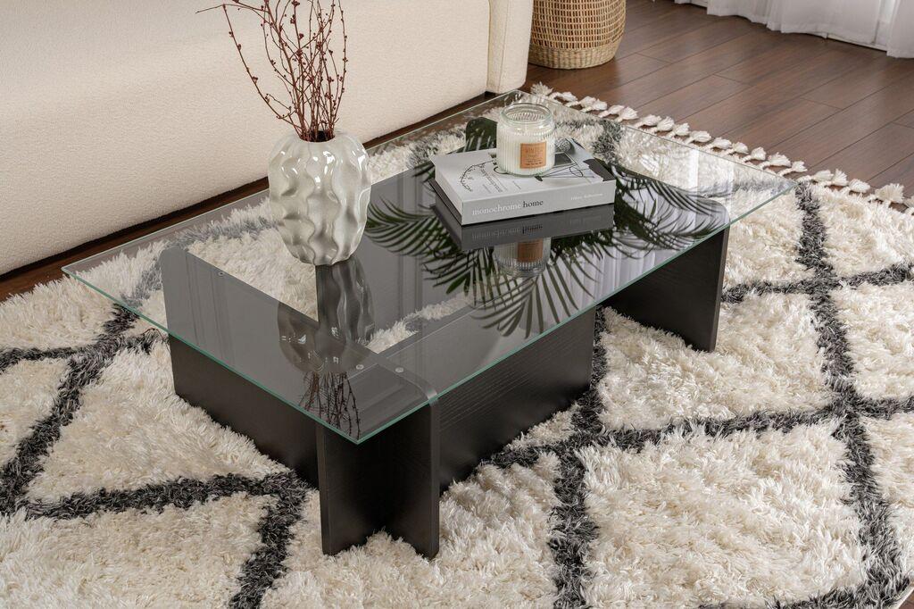 Nordure Klub sto Flavio, 105x30x65cm, Crni