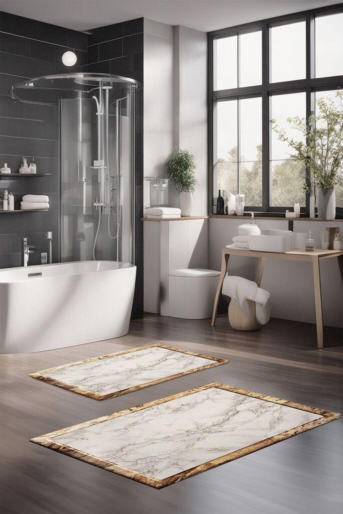 L'essentiel Maison Set prostirki za kupatilo CT-5009, 2 komada, šarene