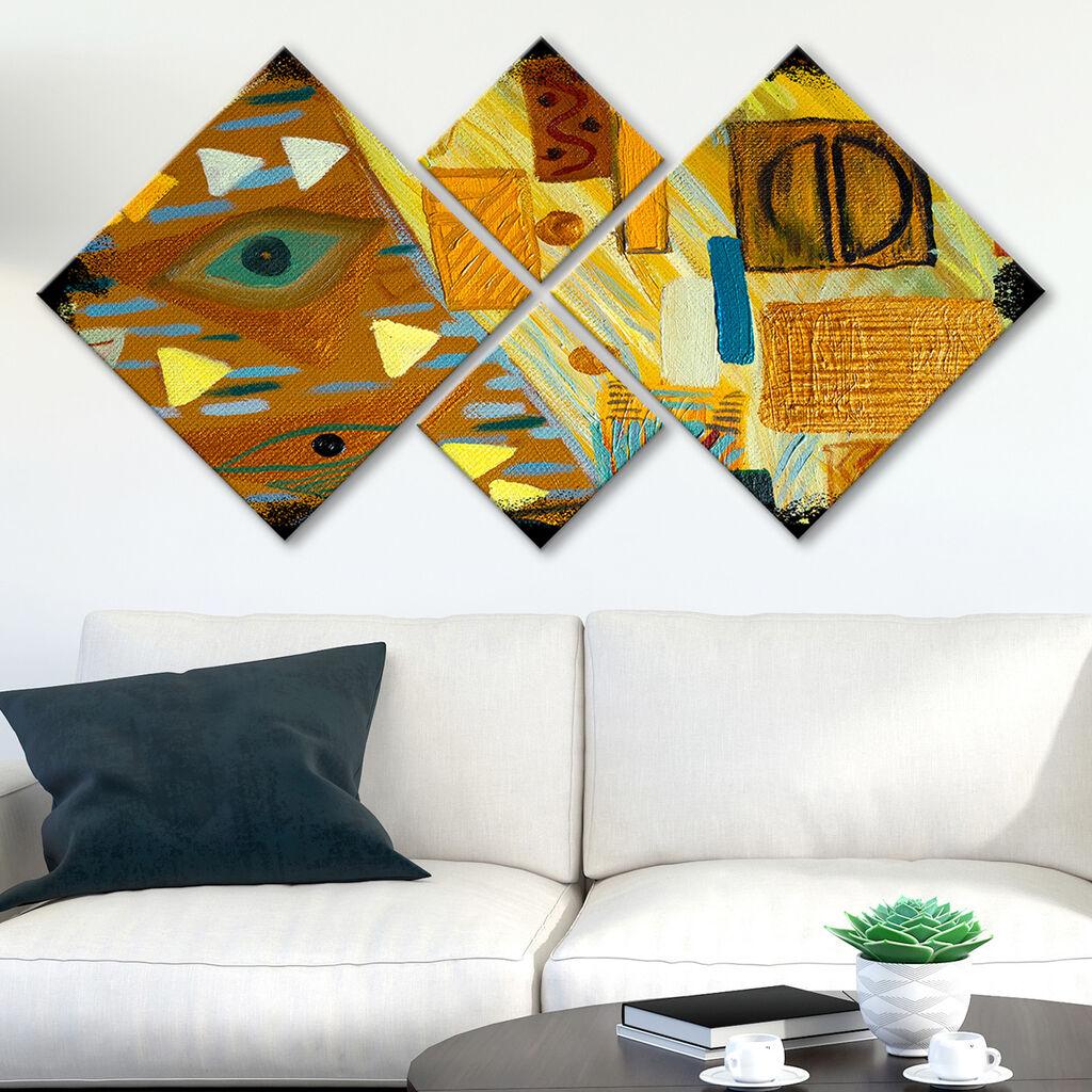 Wallity Slika 4MDF238938190, 60x115 cm, 4 dela