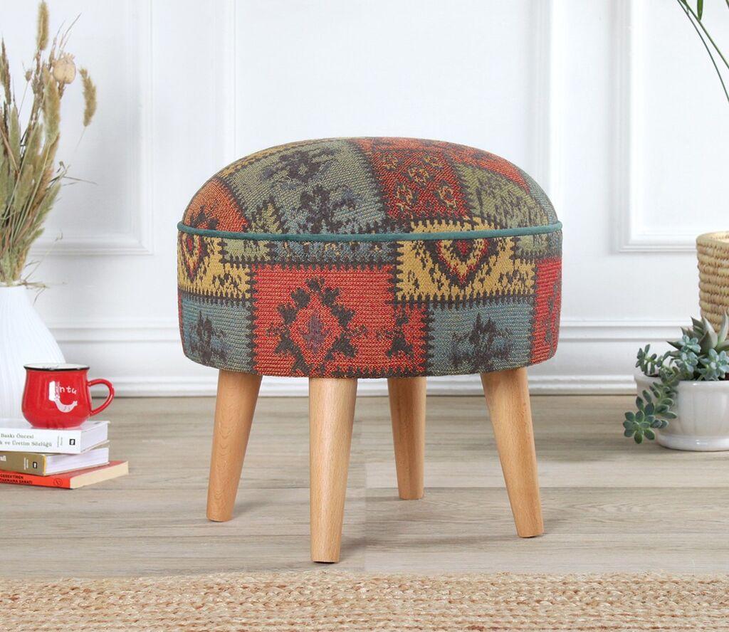 Atelier del Sofa Tabure Rugrev, 45x45x45cm, Šareno