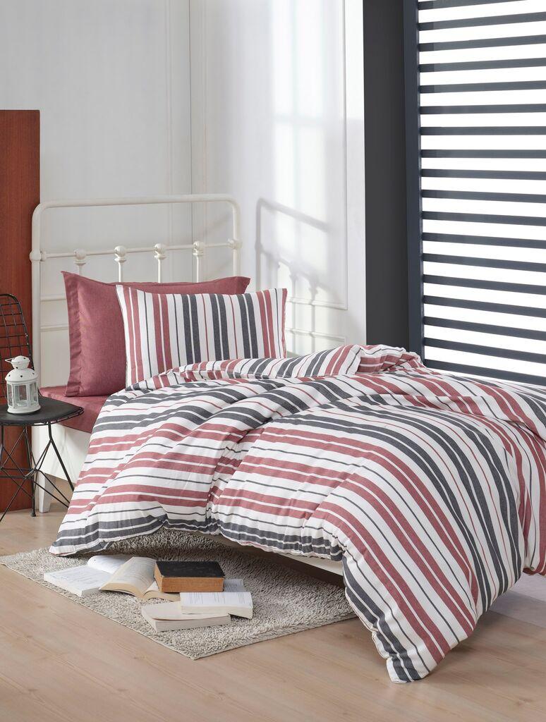 L'essentiel Maison Set Jednokrevetna posteljina Monako, 140x200cm, crvena