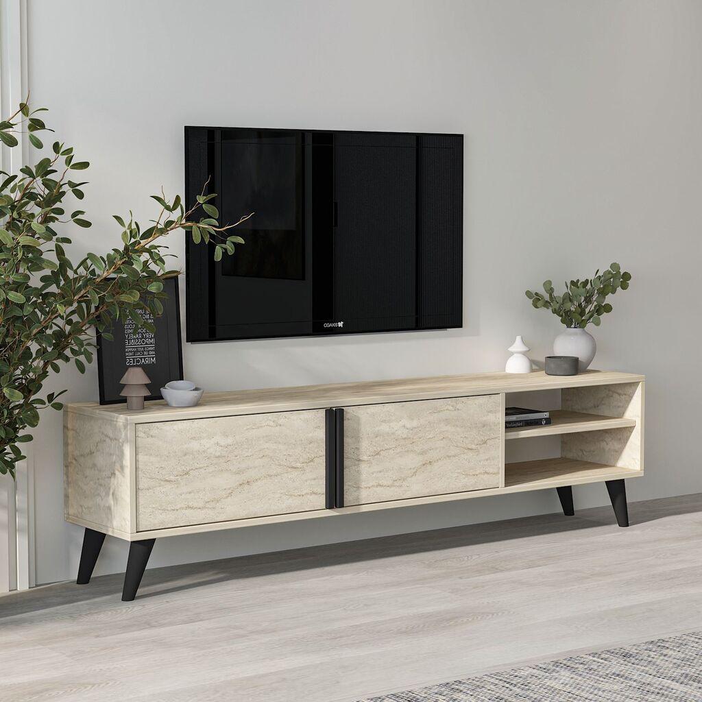Hanah Home TV komoda Benoit, 160x35x29.6 cm, bež