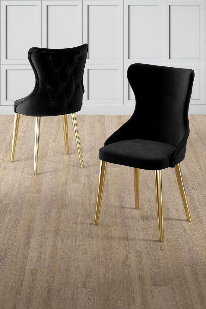 Hanah Home Alpa set stolica, 85x59x146 cm, 6 dijelova, crna