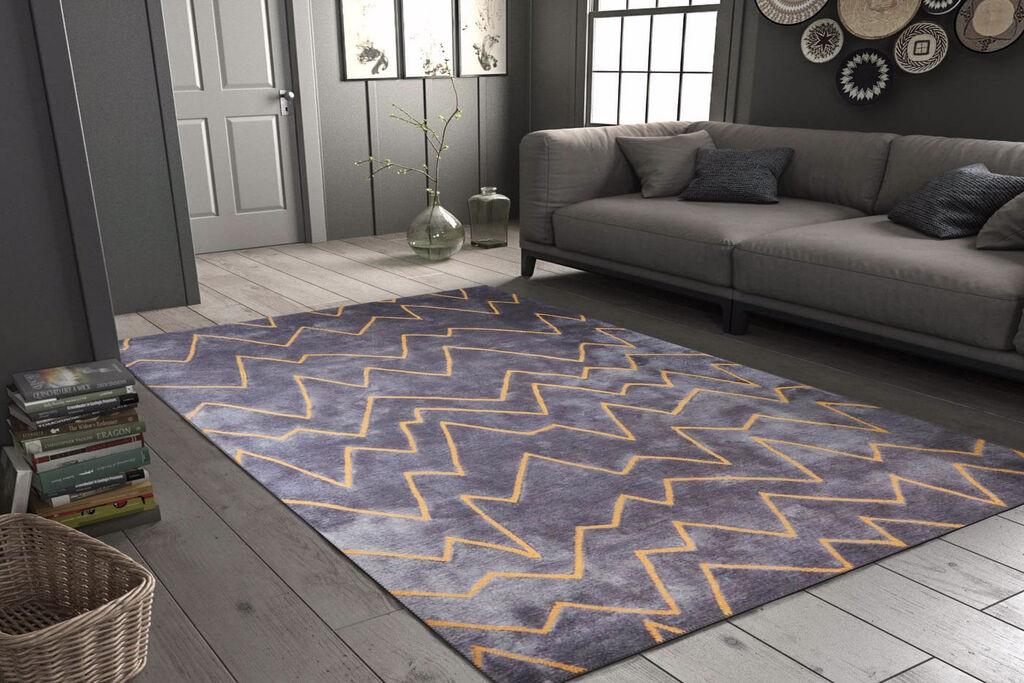 Conceptum Hypnose tepih Funk Chenille 58, 75x150cm, tamno siva