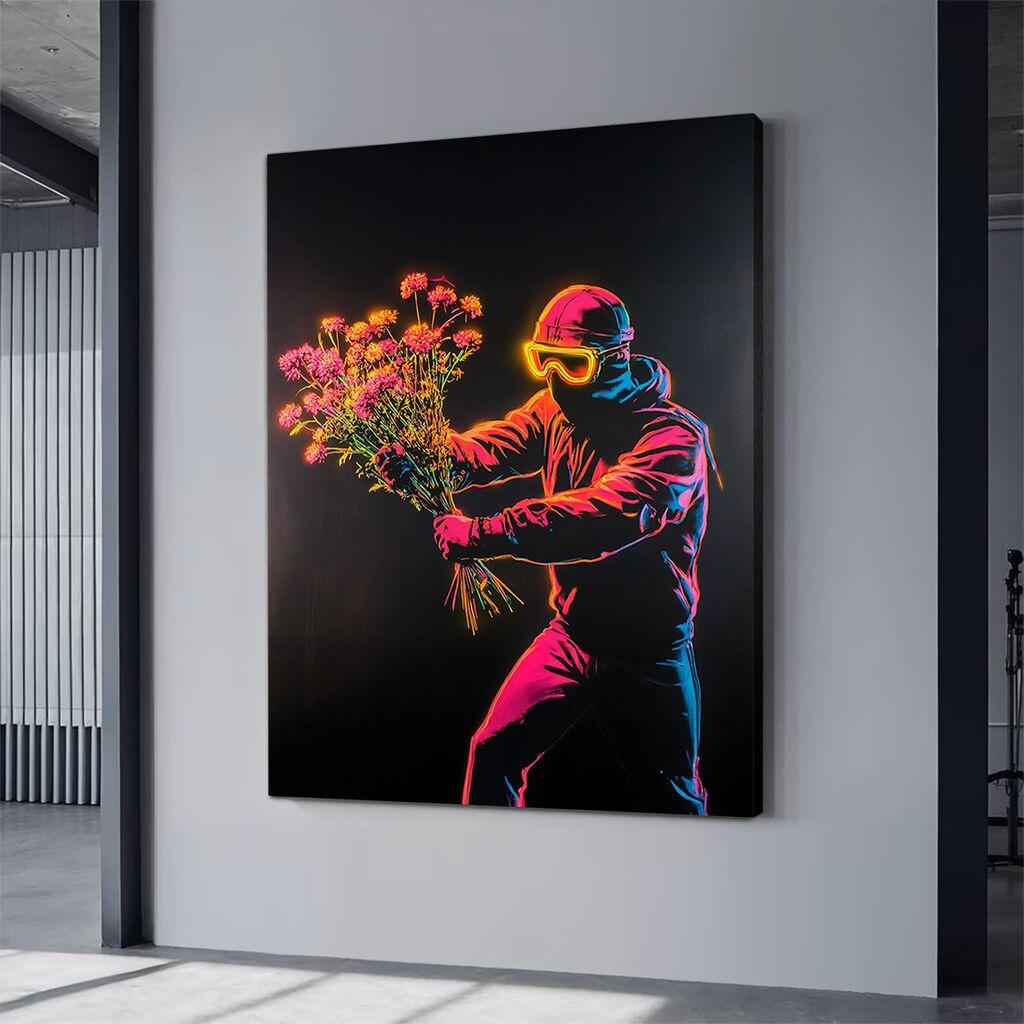 Wallity platno za sliku neon8, 70x100 cm
