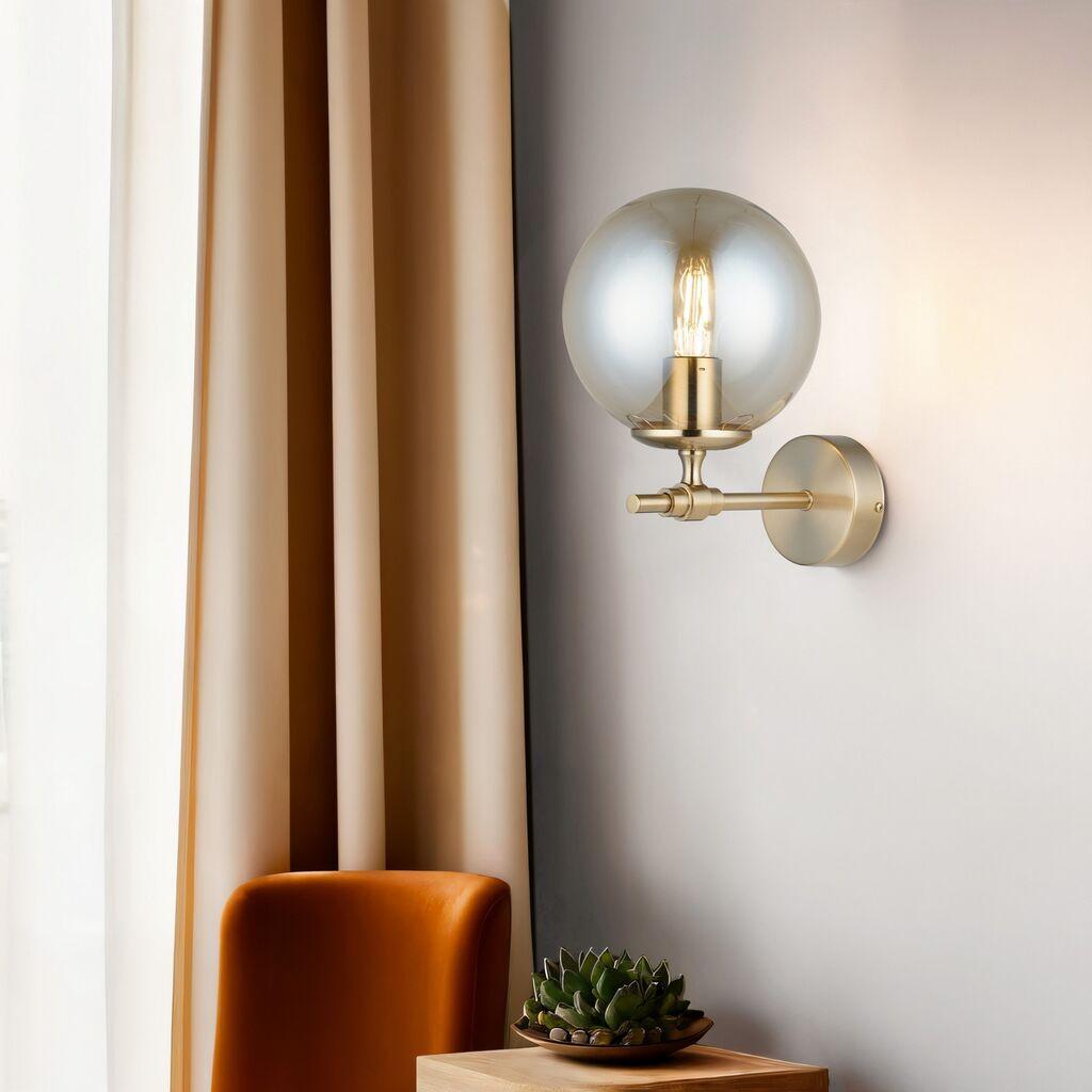 Opviq Zidna lampa Portemo-52-19, O18, 16.5cm, IP20, Zlatna boja